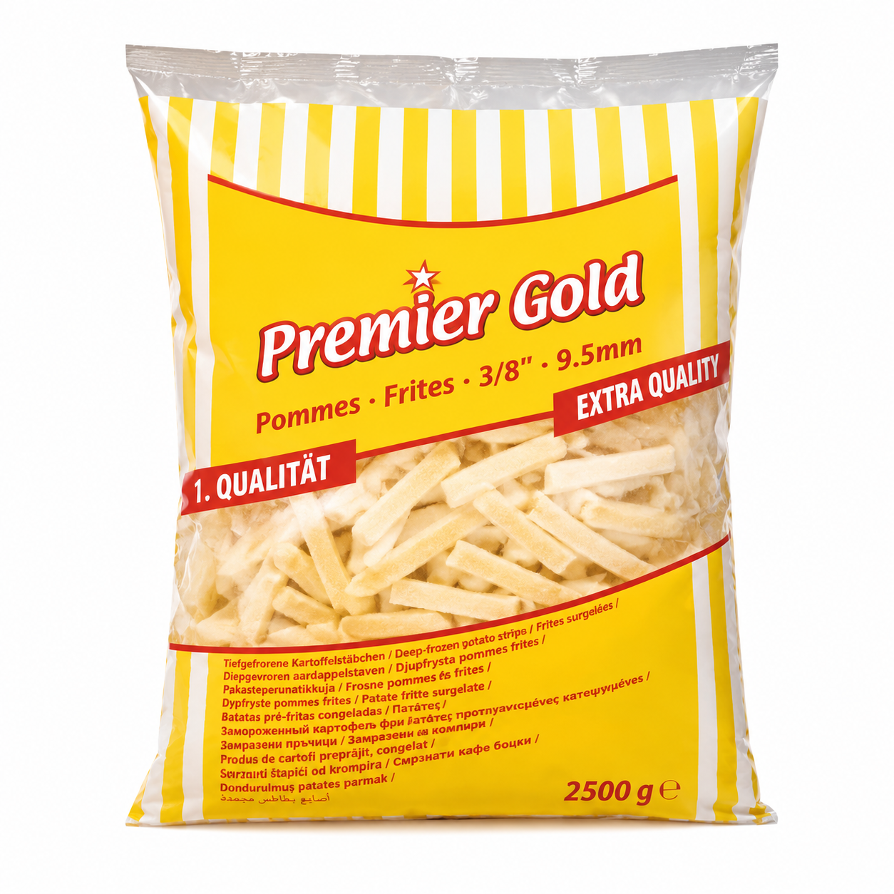 Buy Premier Gold Pommes 3/8 Coated Fries (4x2.5kg) online in the UK - Premier Gold |