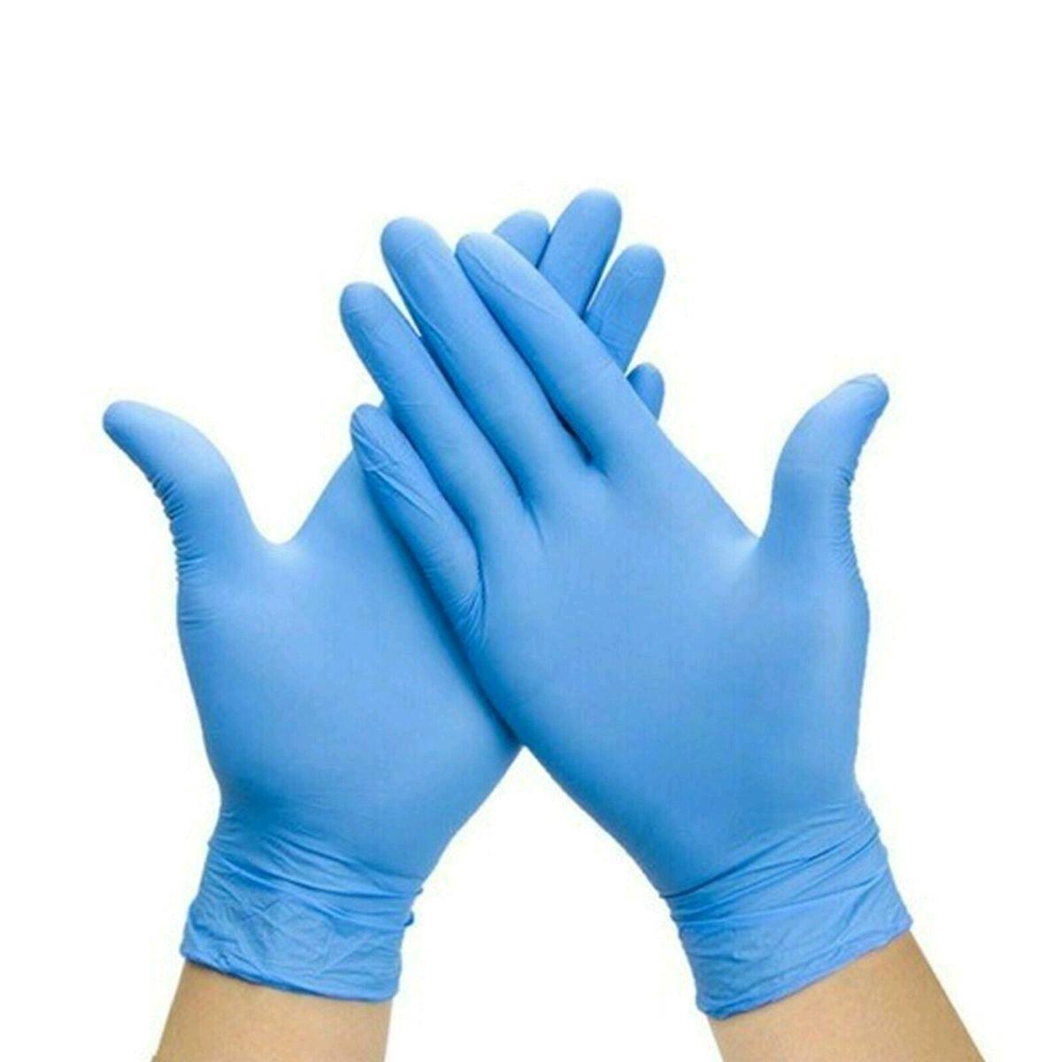NITRILE GLOVES POWDER FREE LATEX FREE ALL SIZES - S/M/L/XL PACK OF 100S Cleaning Kitchen garage