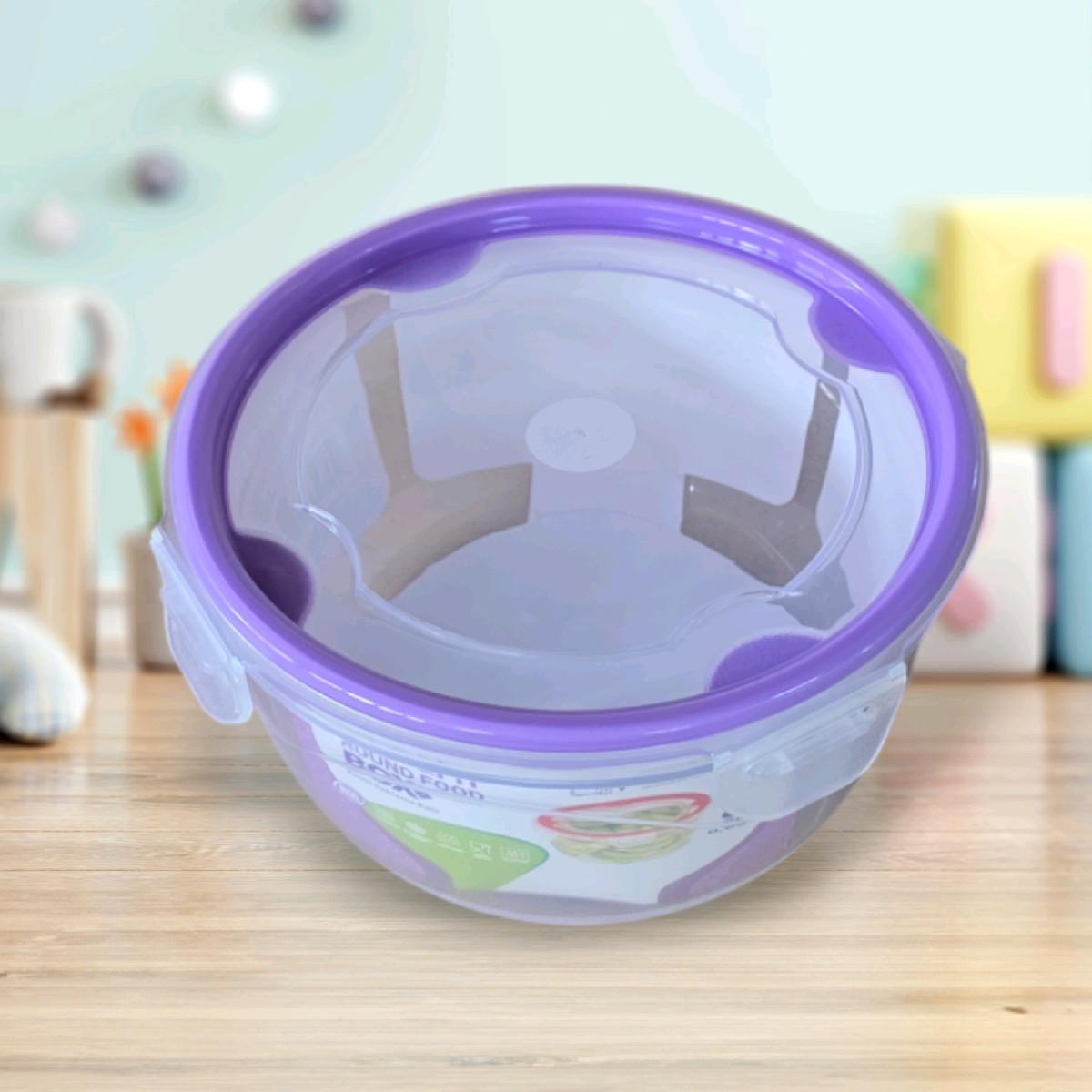 Lock and Fit Round Food Box Container 650ml - Kitchen Utensils