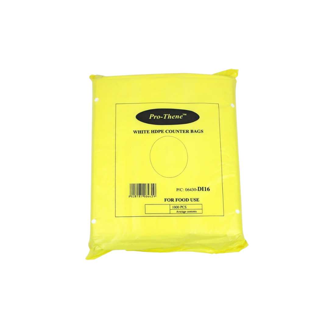 Hi-Thene White HDPE Counter Bags – 6 x 8