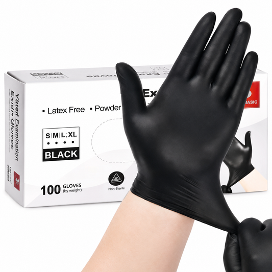Black Nitrile Gloves S