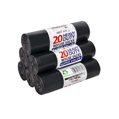 20 Pcs Heavy Duty Bin Bags – Box