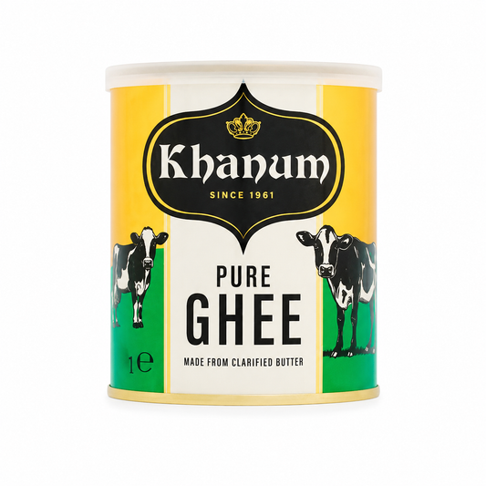 Buy Khanum Pure Butter Ghee 2kg online in the UK | Dairy from Al Haayaat