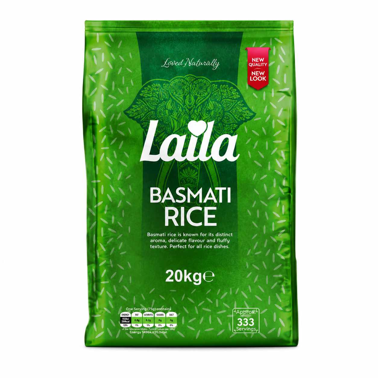 Buy Laila Bashmati Rice 20kg online in the UK | Rice and flour from Al Haayaat