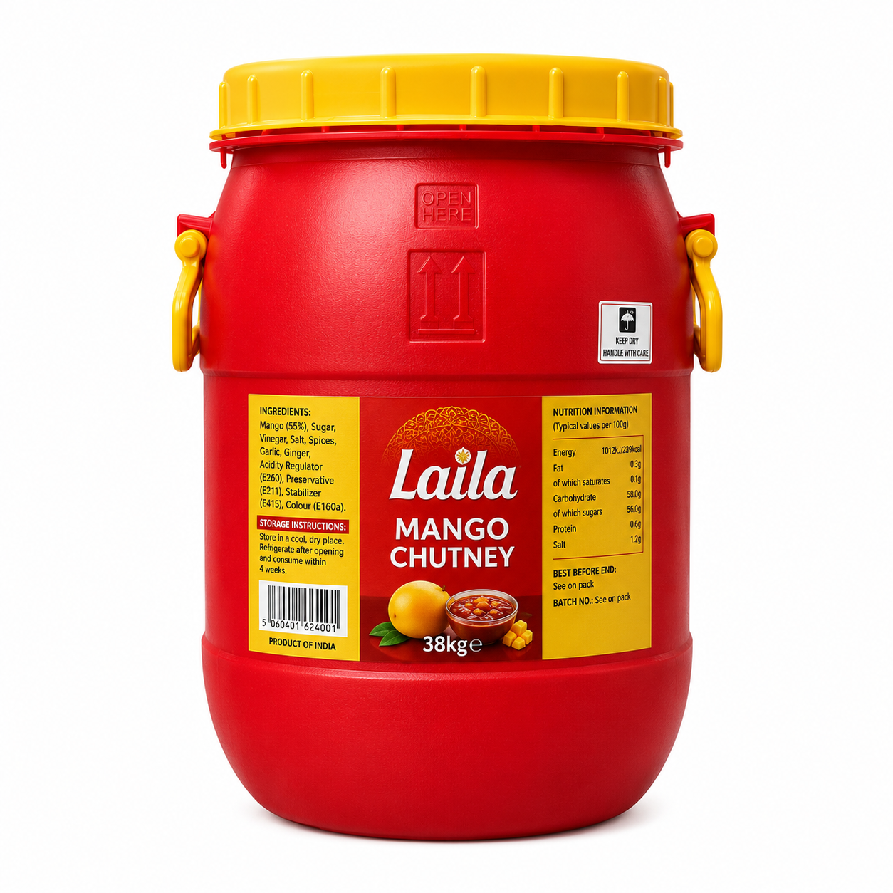 Buy Laila Mango Chatney 38Kg online in the UK | Sauces from Al Haayaat