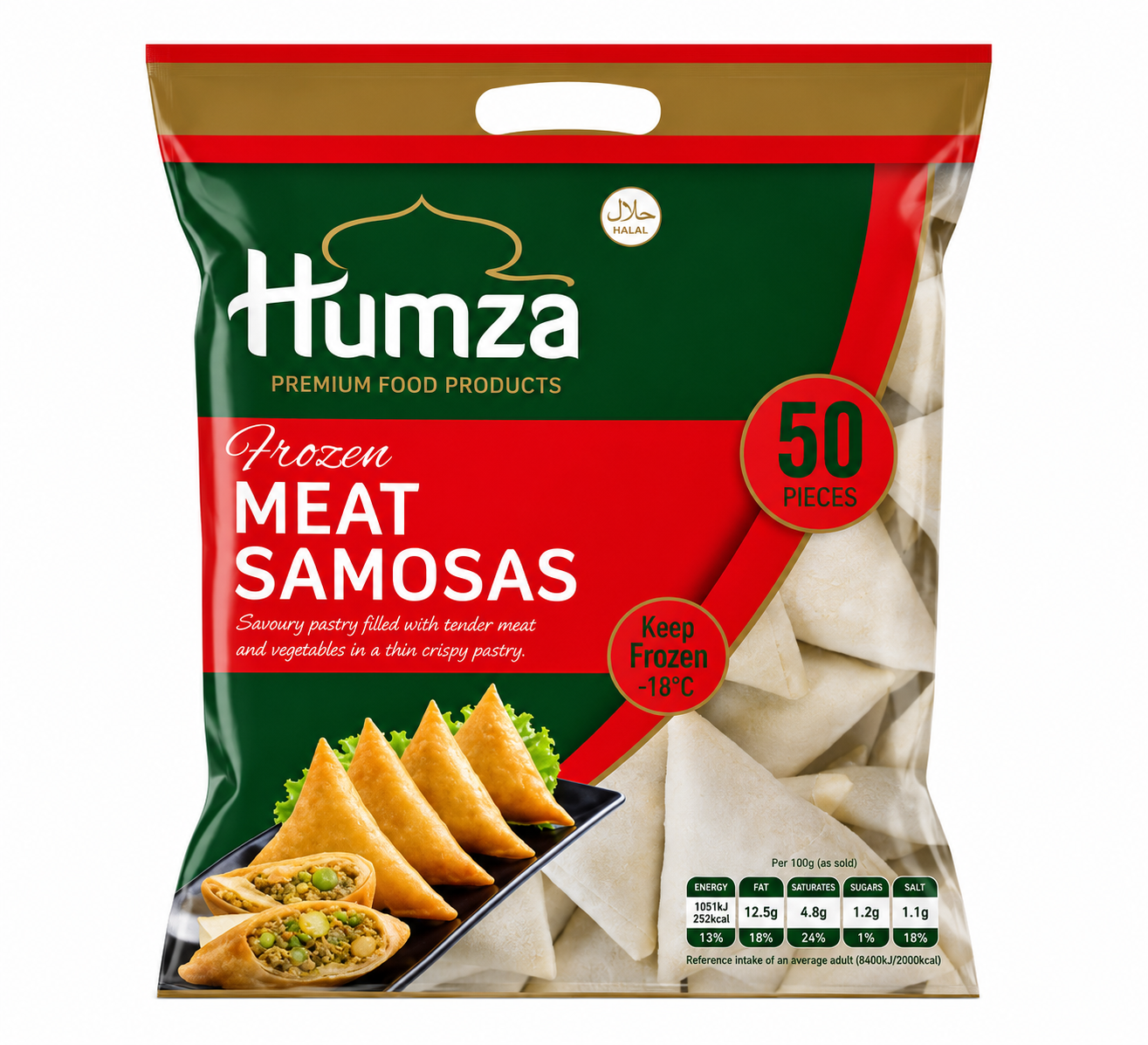 Buy Meat Samoosa 50p online in the UK | Frozen vegetables from Al Haayaat