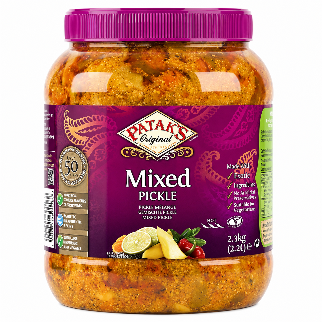 Buy Pataks Mixed Pickle 2.3Kg online in the UK | Pickle from Al Haayaat