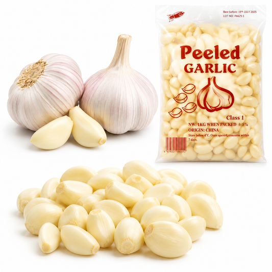 Buy Peeled Gerlic online in the UK - veg | BOX Vegetables from Al Haayaat