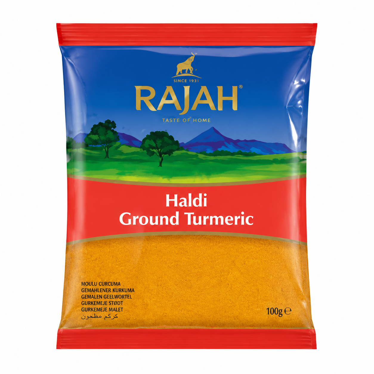 Buy Rajah Haldi Powder 1kg 1x6 online in the UK | Spices from Al Haayaat
