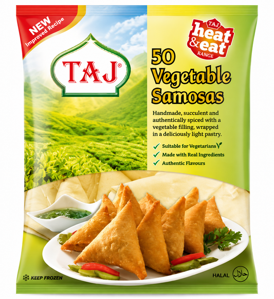 Buy Taz Vegtable Samoosa 50pcs online in the UK - taz | Frozen from Al Haayaat