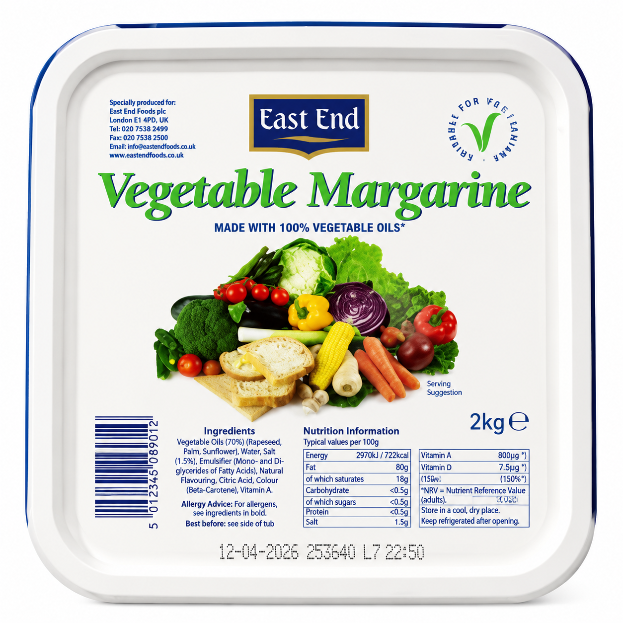 Buy Veg Margarin Butter online in the UK | Dairy from Al Haayaat
