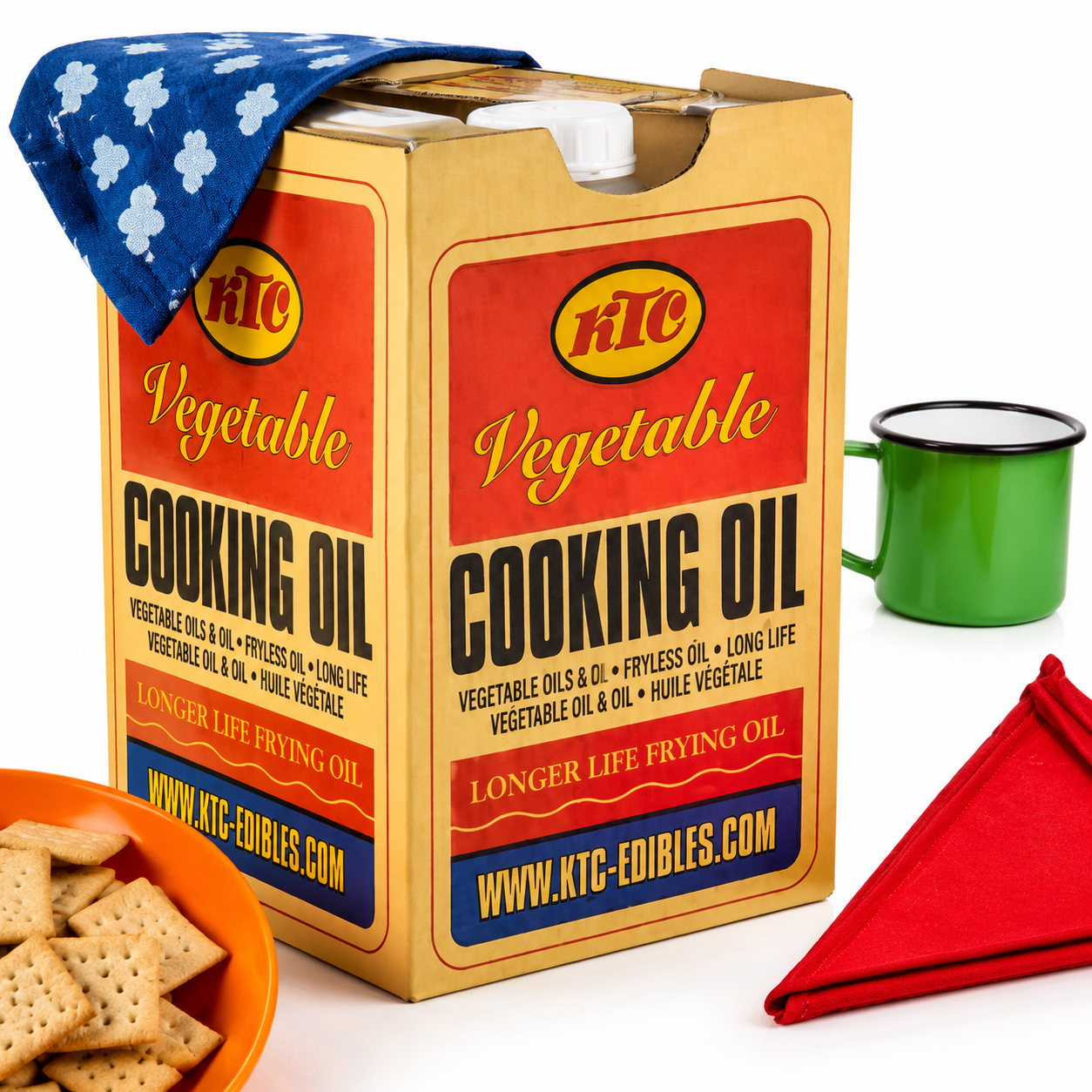 Buy Vegetable Oil 20 Litres (Tin) Ktc online in the UK | Cooking Oil from Al