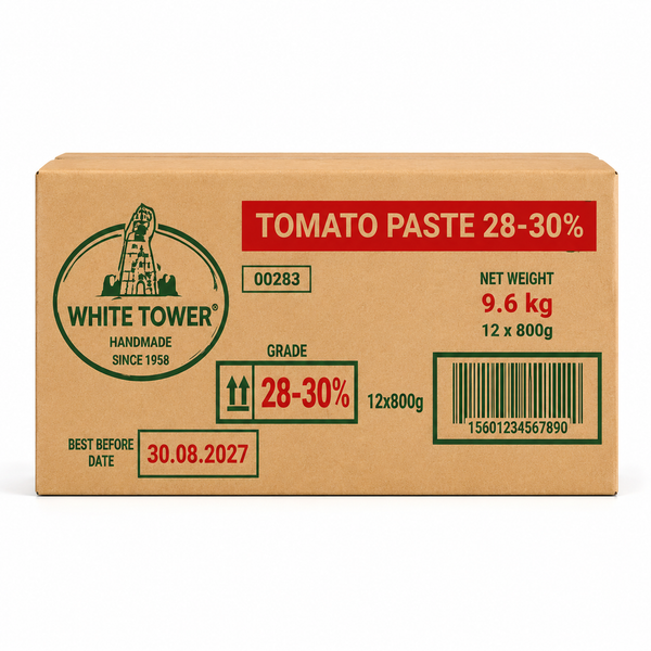 WHITE TOWER TOMATO PASTE/ TOMATO PUREE - 12 X 850 gm