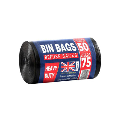50 Pcs Heavy Duty Bin Bags – Box