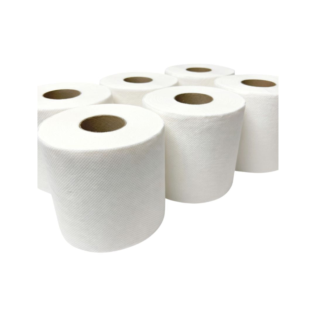6 PCs Active white tissues roll (2 Ply) Pack Toilet Industrial Sheet