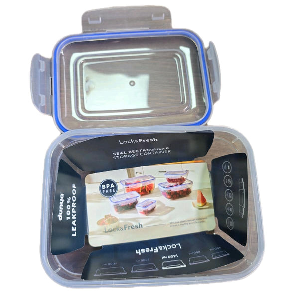 AH 1400ML Seal Rectangular Storage Container for Kitchen Utensils