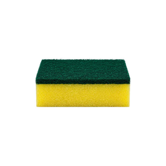 Yellow Sponge with Abrasive Green Scourer