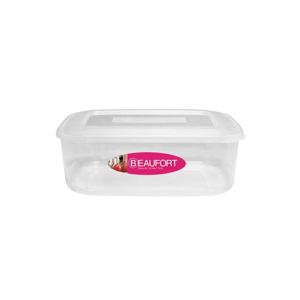 Beaufort Rectangular Food Container 1L, 3L, 4.5L Clear Airtight Kitchen Storage Utensils