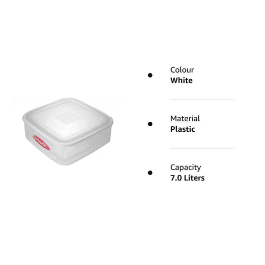 Beaufort Square Food Saver Container 7 and 13 Littre Clear Airtight Kitchen Storage Utensils