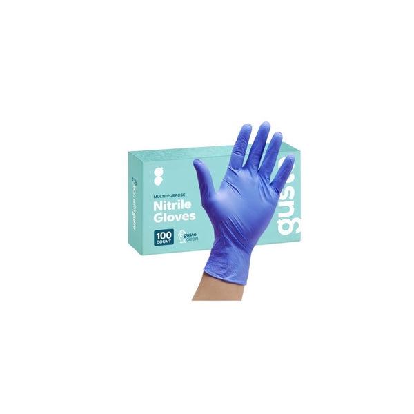 Blue Nitrile Powder Free Gloves – Large