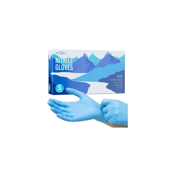 Blue Nitrile Powder Free Gloves – X-Large
