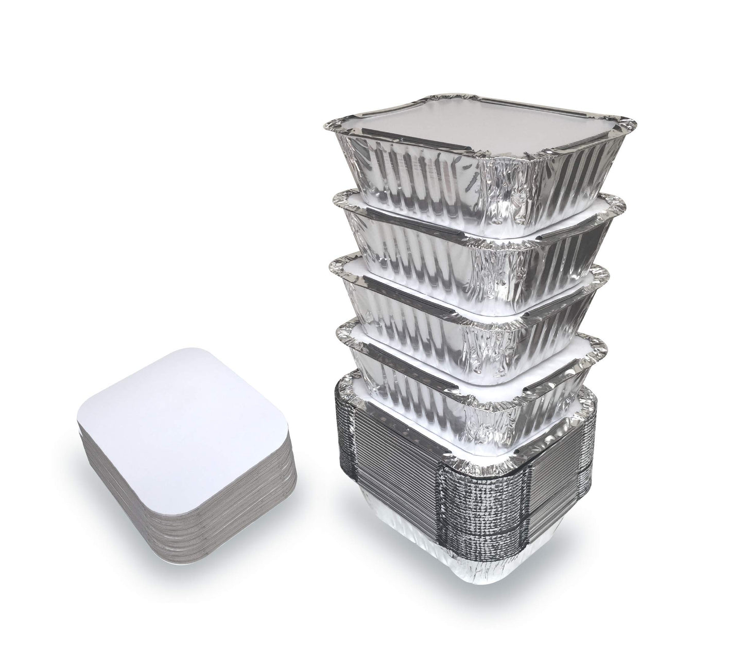 Foil Aluminium Container with lids size - no2, no6a Disposable