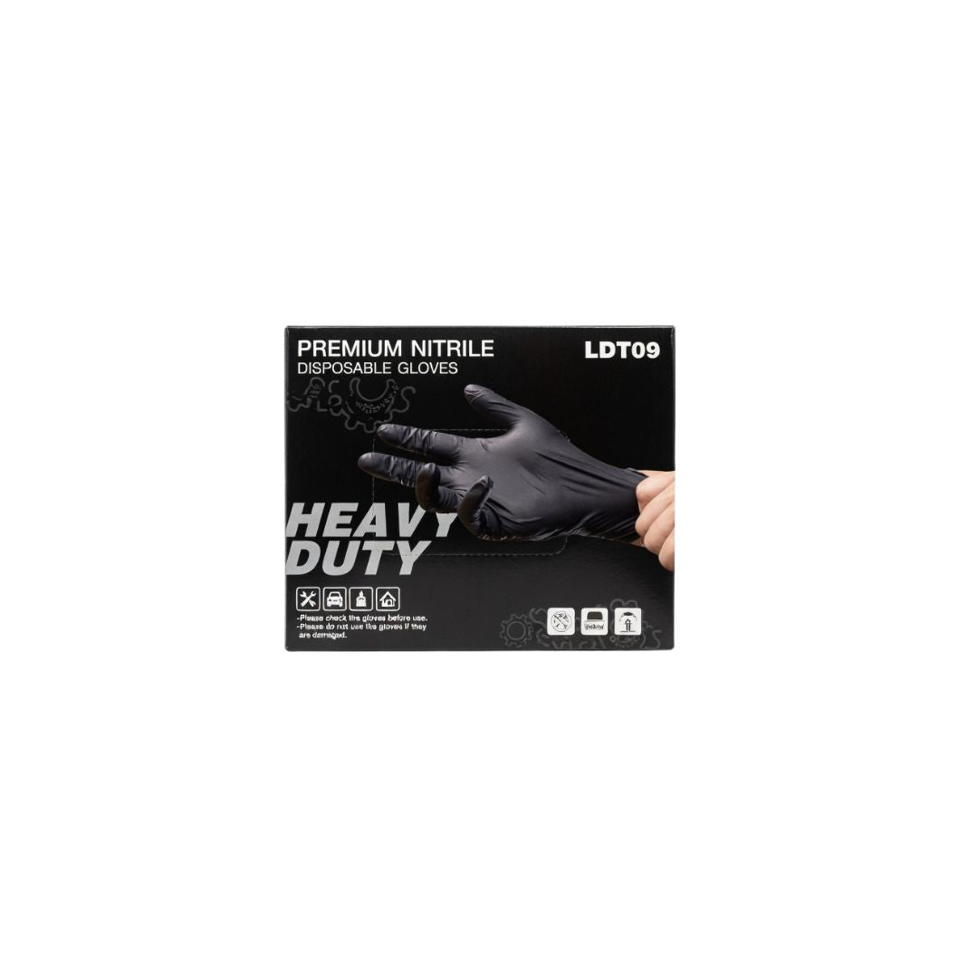 Black Nitrile Powder Free Gloves – Small