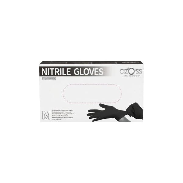 Black Nitrile Powder Free Gloves – Medium