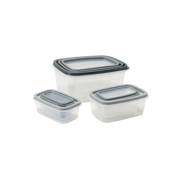 Premium Emerald Nesting Storage Containers Set - 6 Sizes (0.25L, 0.45L, 0.80L, 1.35L, 2.10L, 3.30L) Dishwasher, Microwave, and Freezer Safe