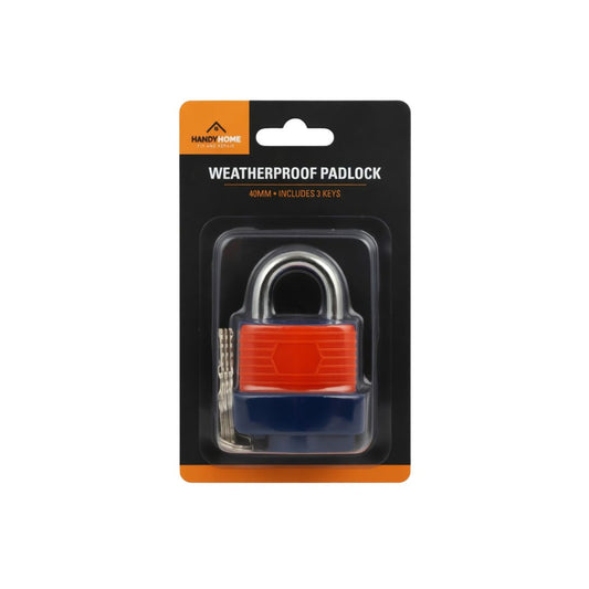 Handyhome weatherproof padlock 40mm with 3 keys