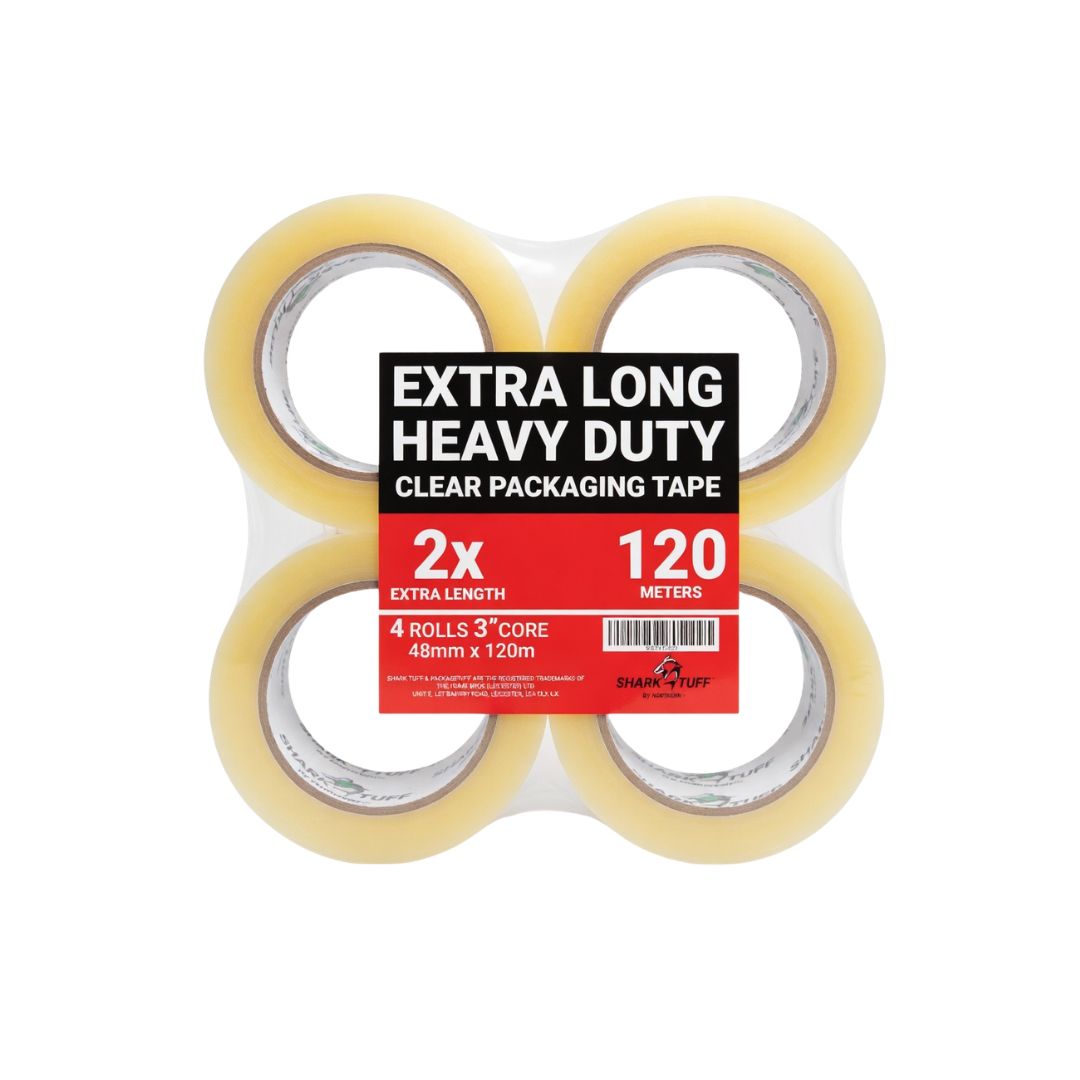 Jumbo Parcel Tape Extra Long Heavy Duty X 4