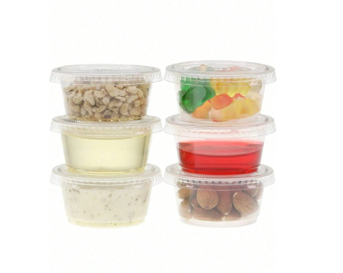 2oz Majestic plastic Cup containers with lids 1000 Cups