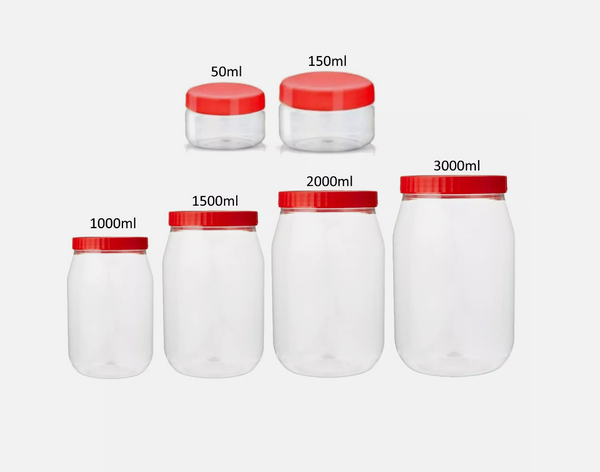 Plastic Storage Sunpet Jars for Food & Spice From 50ml-6000ml