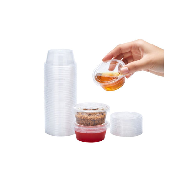 2oz Majestic plastic Cup containers with lids 1000 Cups