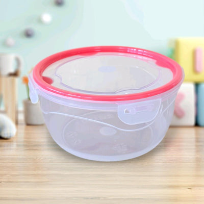 Lock and Fit Round Food Box Container 650ml - Kitchen Utensils